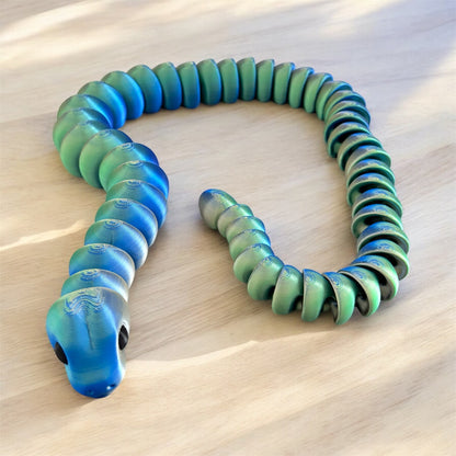 Large Snake Fidget - blue