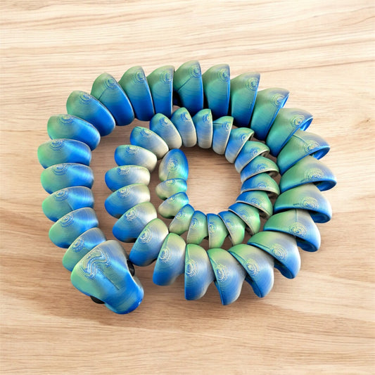 Large Snake Fidget - blue