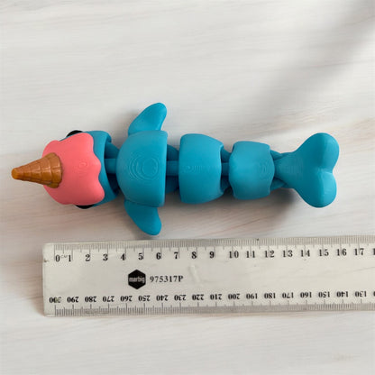 Medium Ice-cream narwhal fidget